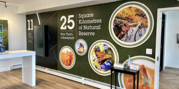 An image of a vinyl wall graphic, with the graphic taking up the entire wall